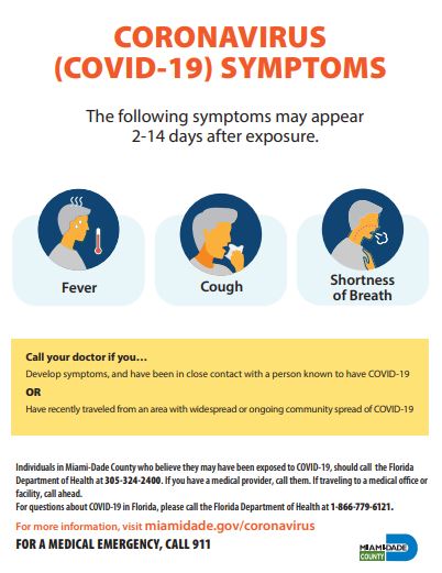 Miami Dade County Recommendations On COVID-19